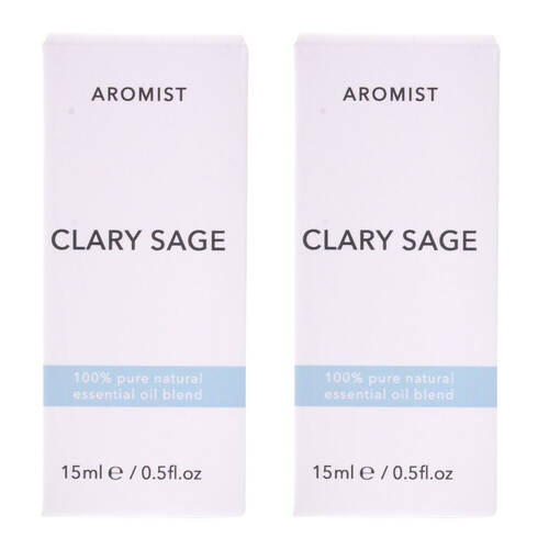 2PK Gibson Gifts Aromist Oil Aromatherapy 15ml - Clary Sage Scent