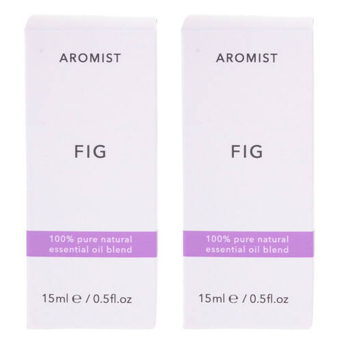 2PK Gibson Gifts Aromist Oil Aromatherapy 15ml - Fig Scent
