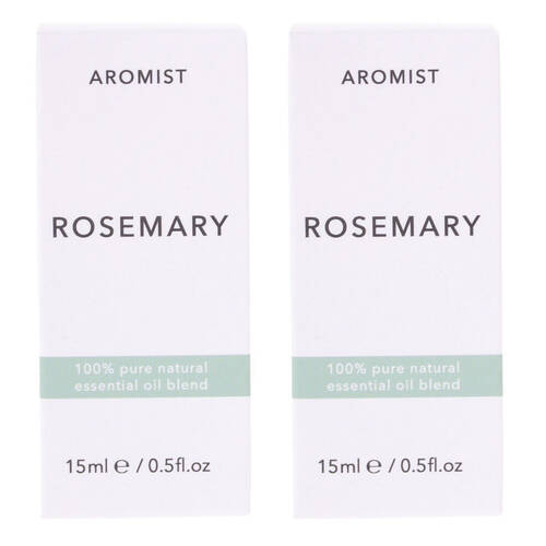 2PK Gibson Gifts Aromist Oil Aromatherapy 15ml - Rosemary Scent