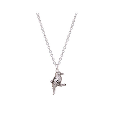 Gibson Gifts Silver Aust Fauna Necklace Kookaburra Womens Jewellery