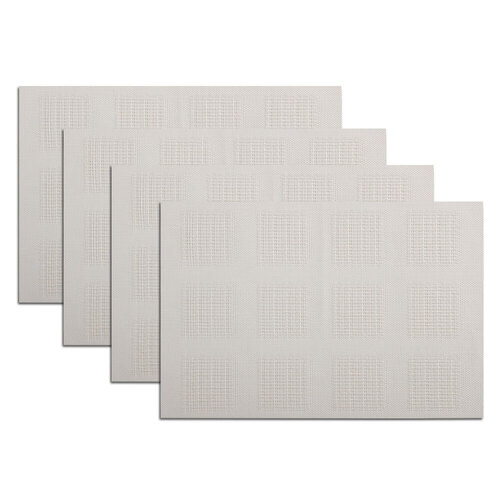 4pc Maxwell & Williams 45cm x 30cm Placemat - White Squares