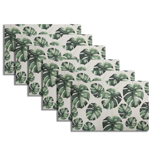 6PK Maxwell & Williams Table Accents Foliage Placemat - Monstera