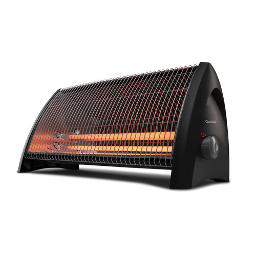 Goldair 57cm 2400W 3 Bar Radiant Heater Home Heating Charcoal