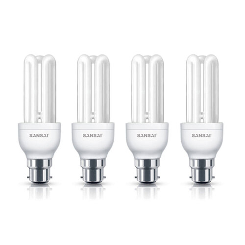 4PK Sansai Energy Saving Lamp 15W B22 Daylight