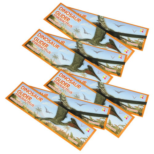 8PK Gliders & Outdoors Dinosaur Gliders 24cm - Assorted