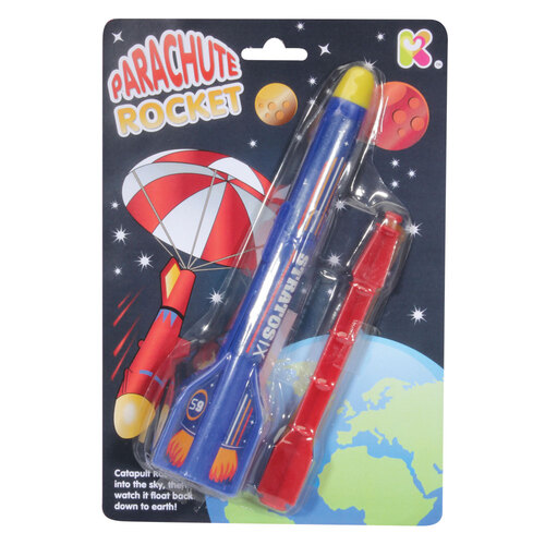 Gliders & Outdoors Catapult Rocket with Parachute 22cm