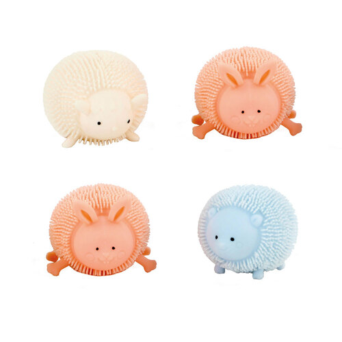 4x Fumfings 7cm Light Up Puffer Animal Squish Toy 3y+ Assorted