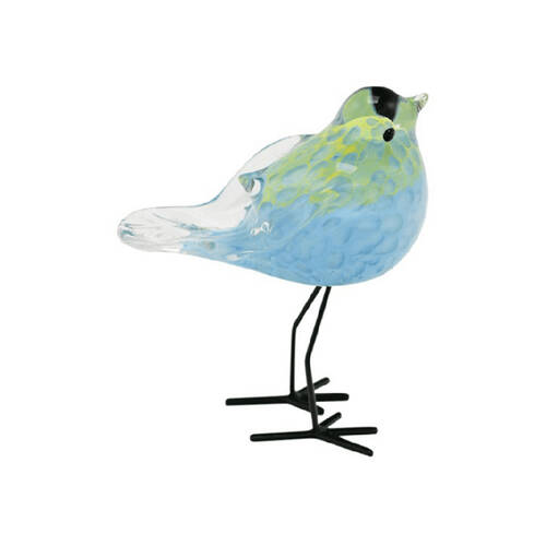 Darlin April The Standing Glass Bird Figurine Sculpture 15.5x13cm Blue