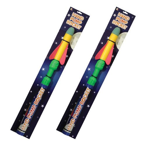2x Fumfings 60cm Hand Pump Rocket Kids Outdoor Toy 6y+