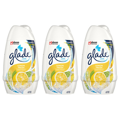 3x Glade 170g Solid Air Freshener - Lemon