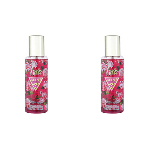 2PK Guess Love Passion Kiss Perfume Mist Spray Scent Fragrance For Women 250ml