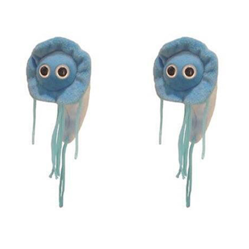 2PK Giant Microbes Giardia Soft Stuffed Plush Toy Blue