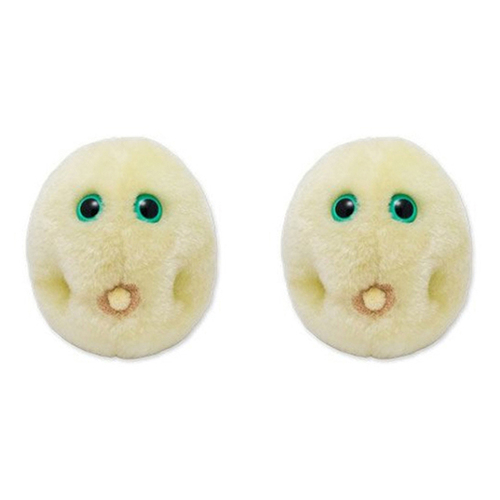 2PK Giant Microbes Hay Fever Soft Stuffed Plush Toy Yellow