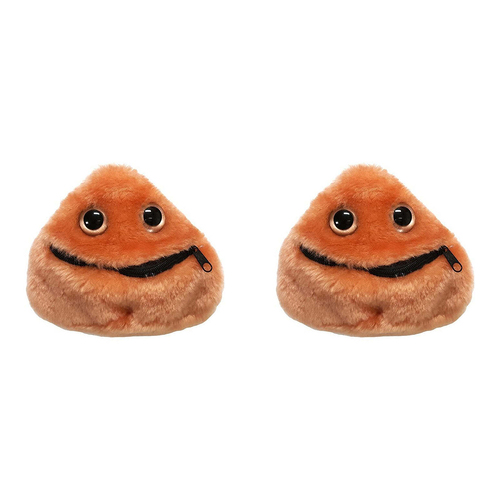 2PK Giant Microbes Liver Cell Soft Stuffed Plush Toy Orange