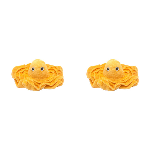 2PK Giant Microbes Plasma Soft Stuffed Plush Toy Yellow
