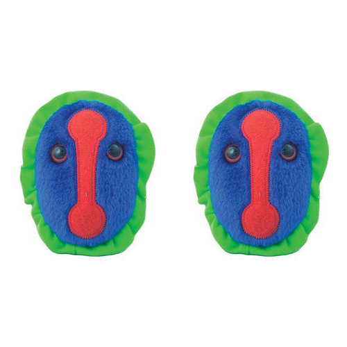 2PK Giant Microbes Smallpox Soft Stuffed Plush Cuddle Toy