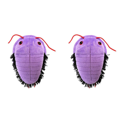 2PK Giant Microbes Trilobite Soft Stuffed Plush Toy Purple