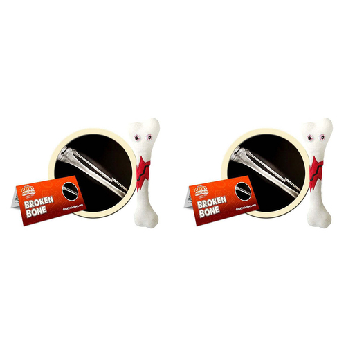 2PK Giant Microbes Broken Bone Soft Stuffed Plush Toy