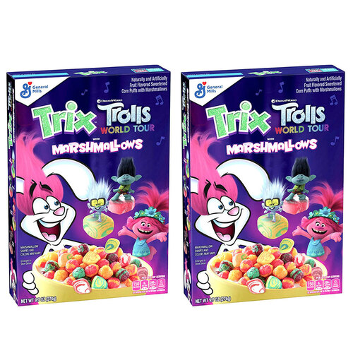 2PK Trix Cereal Marshmallow Trolls World Tour 274g