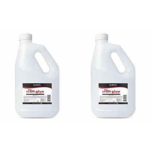 2PK Global PVA Art & Craft Multi-Purpose Water-Based Adhesive Glue 2Litre