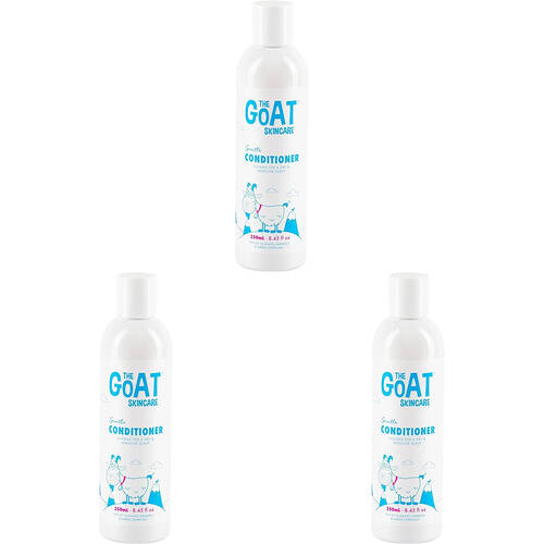 3PK The Goat Skincare Gentle Hair Softening Conditioner 250ml for Sensitive Skin