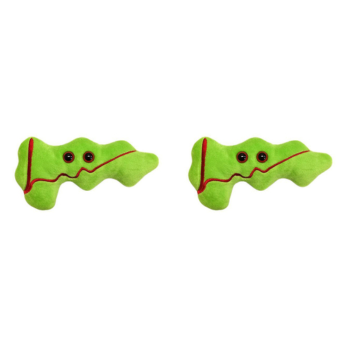 2PK Giant Microbes Pancreas Organ Soft Stuffed Plush Toy Green