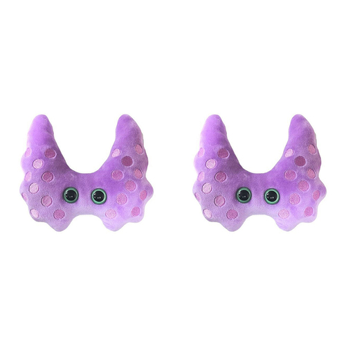 2PK Giant Microbes Thyroid Gland Soft Stuffed Plush Toy