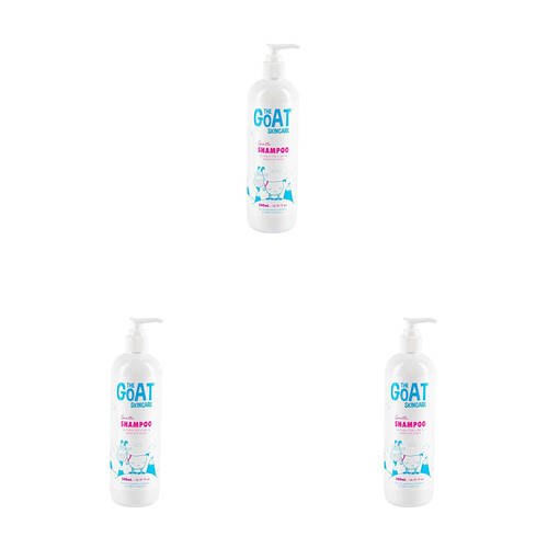 3PK The Goat Skincare Gentle Moisturising Shampoo 500ml for Sensitive Skin