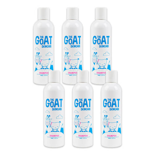 6PK The Goat Skincare Gentle Moisturising Shampoo 250ml for Sensitive Skin