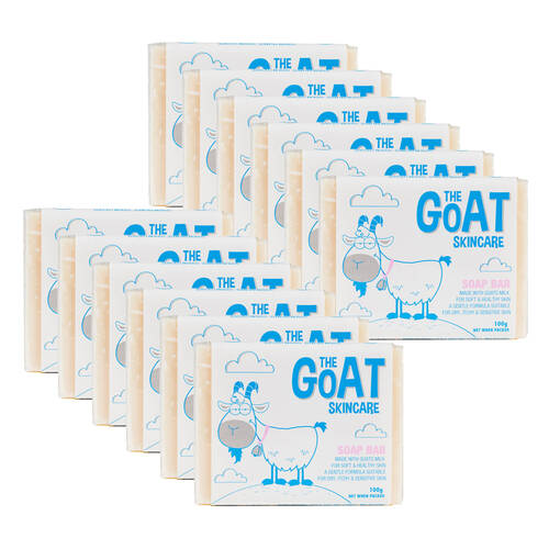 12PK The Goat Skincare Soap Bar Gentle Moisturising 100g For Dry & Sensitive Skin