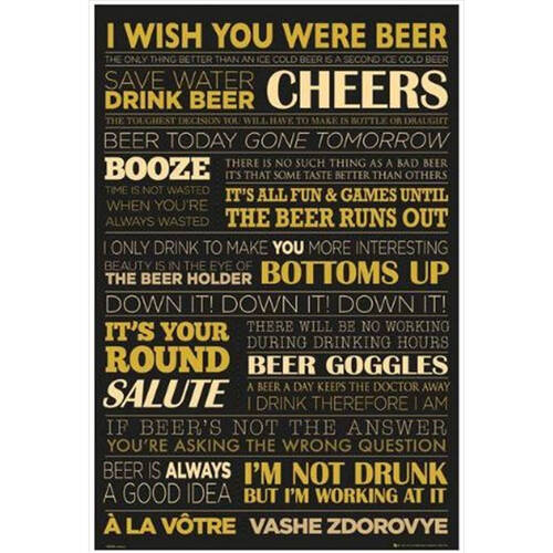 Impact Merch Beer Life Poster 91.5x60cm Wall Decor
