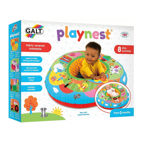Galt Playnest Farm Fabric Covered Inflatable Baby Cushion 0m+