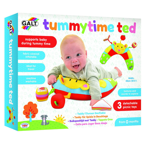 Galt Tummytime Ted Inflatable Baby Cushion Play Toy 0m+