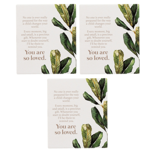 3PK Splosh Ceramic Greenhouse Child Verse Plaque w/ Stand & Hook 12x14cm