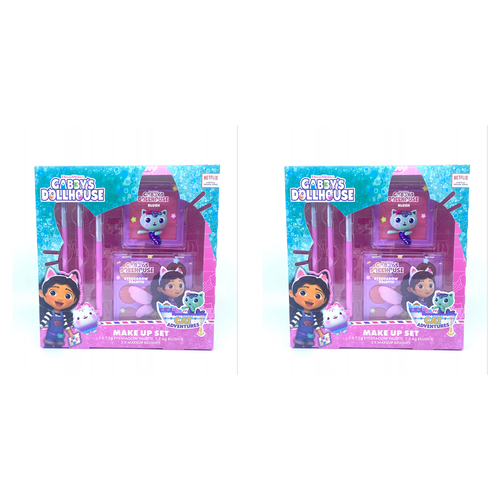 2PK Gabbys Dollhouse Kids/Children Make Up Cosmetic Set 6y+