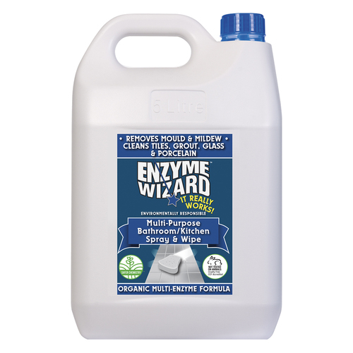 Enzyme Wizard 5L Bathroom/Kitchen Multi-Purpose Spray & Wipe