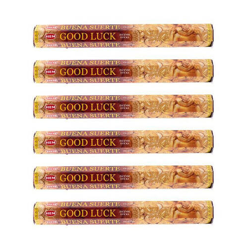 6x 20pc HEM Hexa Good Luck Scent Incense Sticks Meditation Fragrance