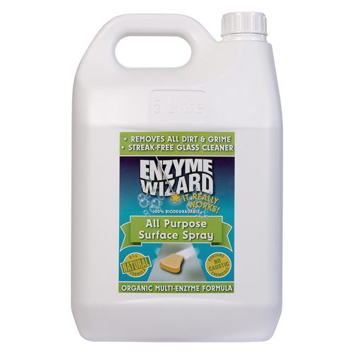 Enzyme Wizard 5L Liquid All Purpose Surface Spray Cleaner