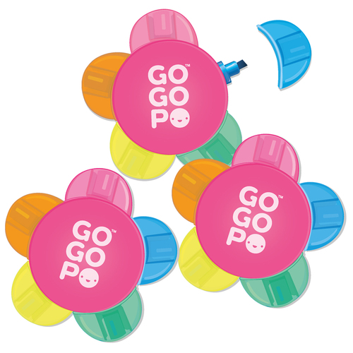 3PK GoGoPo 5 Colour Flower Highlighter