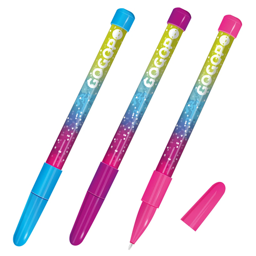 3PK GoGoPo Glitter Pen - Assorted