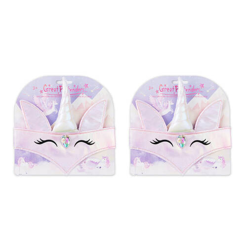 2PK Great Pretenders Unicorn Horn Headband Kids Head Accessory 3y+