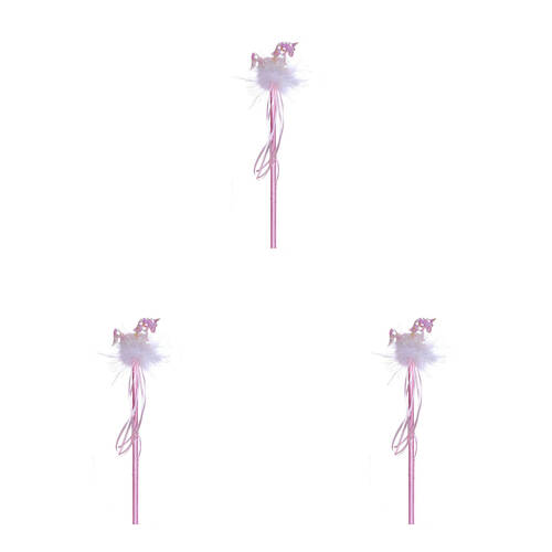 3PK Great Pretenders Unicorn Sequins Wand Costume Accessory Kids 3y+