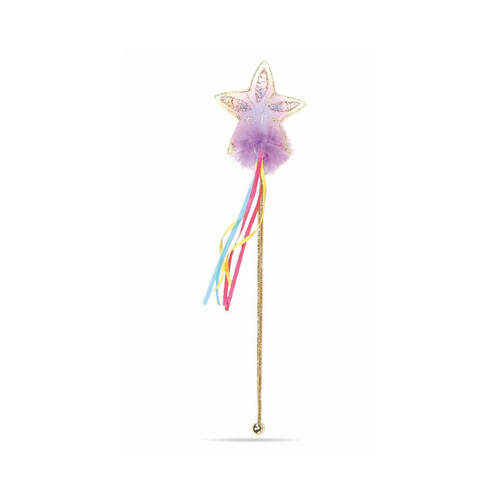 Great Pretenders Multi Pastel & Gold Glitter Rainbow Wand 3y+