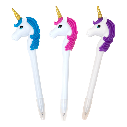 3PK GoGoPo Unicorn Ballpen - Assorted