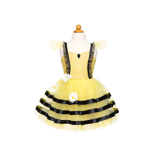 Great Pretenders Bumble Bee Dress & Headband Girls Kids Costume Set Size 3-4 