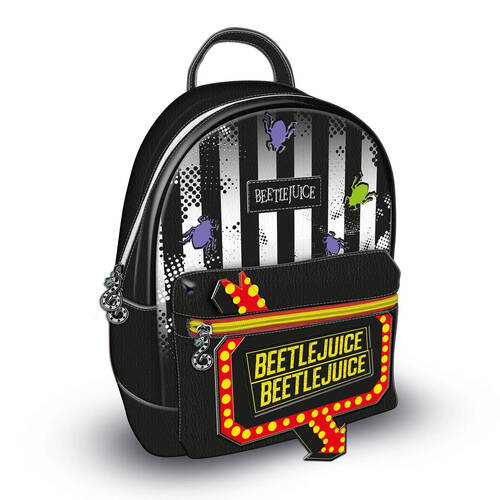 Beetlejuice Fashion Backpack Kids Travel Bag Black 44x31cm