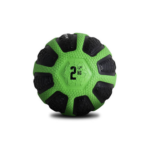 Bodyworx Medicine Ball Home Gym Crossfit Workout Exercise 2kg Black/Green