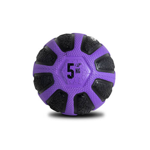  Medicine Ball Home Gym Crossfit Workout Exercise 5kg Black/Purple