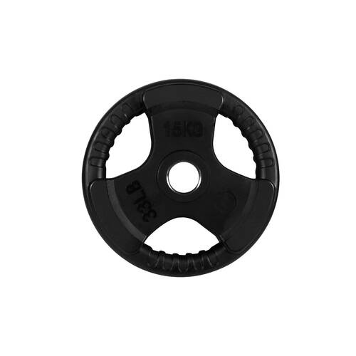 Bodyworx Standard Rubber Ezy Grip Disc Weight Plate Home Gym Exercise 15kg