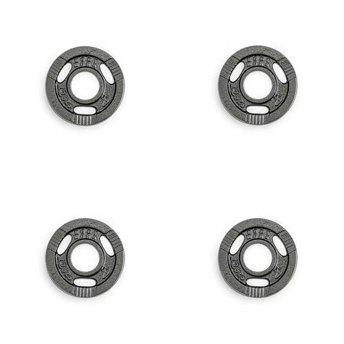 4PK Bodyworx Olympic Ezy Grip Disc Weight Plate Home Gym Workout Exercise 1.25kg